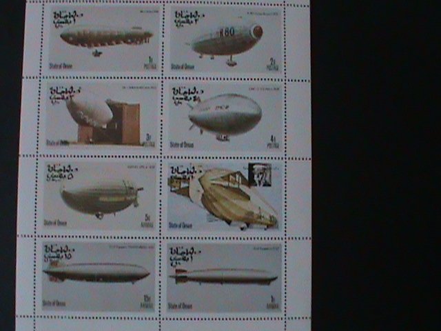 ​OMAN-WORLD FAMOUS CLASSIC AIR SHIPS-MNH-SHEET VF-EST-$12-PROMOTE-50% OFF