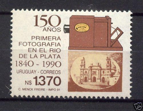 1st River Plate photography camera church lighthouse URUGUAY Sc#1388 MNH STAMP