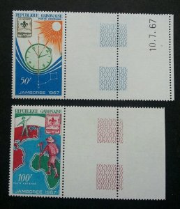 Gabon 12th Boy Scout World Jamboree Farragut State Park 1967 (stamp margin) MNH