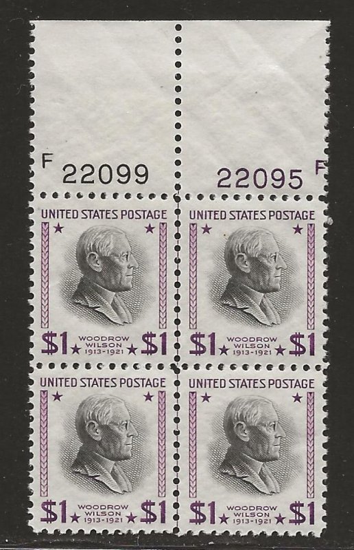 UNITED STATES SC# 832  PB/4  VF/MNH