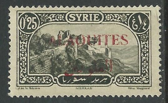 Alaouites # 26  Overprinted on Syria  (1)  Unused