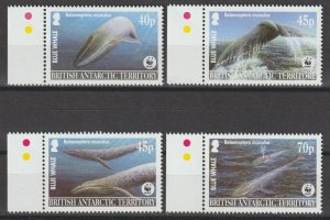 BRITISH ANTARCTIC TERRITORY 2003 WWF SG 361/364 MNH