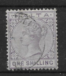 MALTA SG29 1890 1/= PALE VIOLET USED