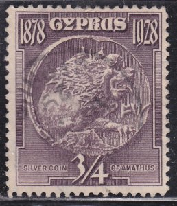 Cyprus 114 Silver Coin of Amathus 1928