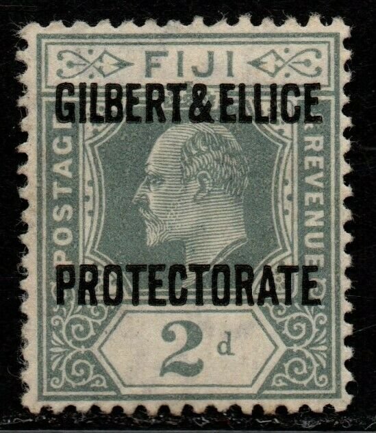 $Gilbert+Ellice Isl. Sc#3 M/LH/VF, Cv. $22.50