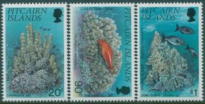 Pitcairn Islands 1994 SG454-456 Corals set MNH