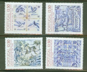 Portugal Scott 1563-6 Ceramic Tile set CV $3.20 1982-3