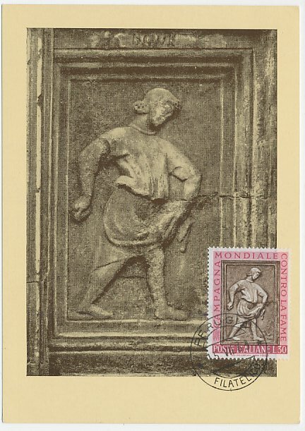 Maximum card Italy 1963 Sower 