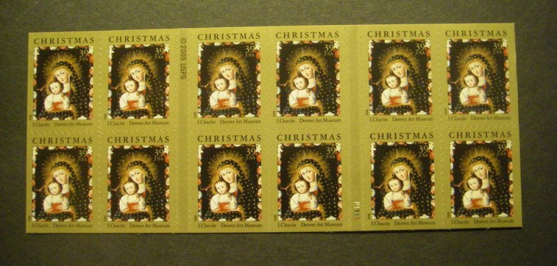 Scott 4100a, 39c Madonna & Child, Pane of 20, #P1111, MNH Beauty