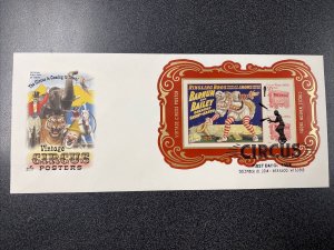 FDC 4905c Circus Souvenir Sheet On ArtCraft Cover