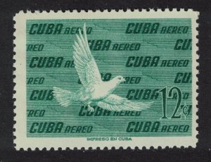 Caribic Plain Pigeon Bird 12c green 1956 MH SG#783