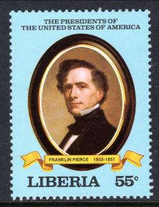 Liberia 821 Franklin Pierce MNH VF