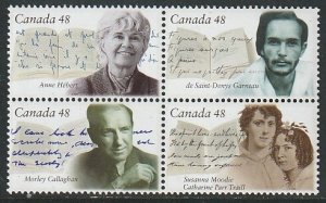 2003 Canada - Sc 1997a - MNH VF -1 Block of 4 - Authors
