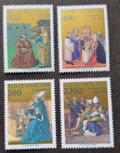 Vatican 16th centenary Conversion Baptism St. Augustine 1987 Painting (stamp MNH