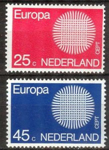 Netherlands 1970 Europa CEPT set of 2 MNH