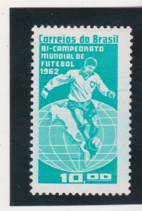 Brazil Mi 1027 Sc 949 Yt 726 RHM 483 2 Time Champion World Soccer Champion 