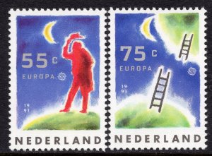 EUROPA CEPT 1991 - Netherlands - European Aerospace - MNH Set