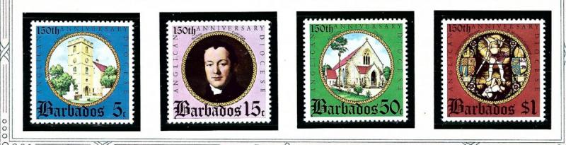 Barbados 420-23 MNH 1975 Anglican Diocese Anniv