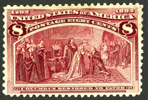 U.S. #236 MINT OG LH THIN