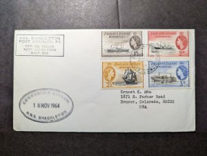 1964 Falkland Islands Cover Port Stanley to Denver CO USA