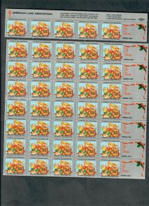 Christmas Seals from 1994 - Separated MNH sheet of 40