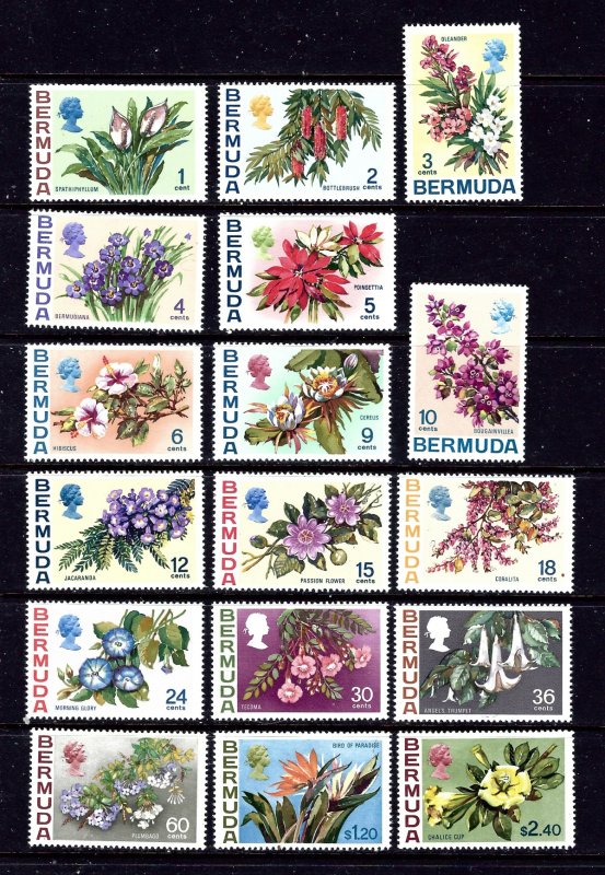 Bermuda 255-91 MNH 1970 Definitive
