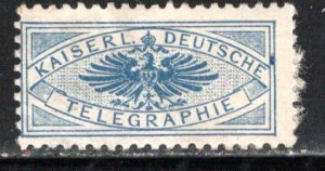 Germany Reich cinderella Kaiserlich Deutsche Telegraphie. unused, nearly no gum