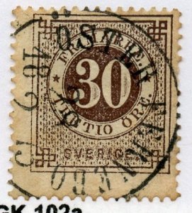 Sweden, Scott #25A, Used, with nice Osterfarnebo cancel, SOTN