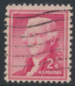 USA  SC#  1033   Used 1954  Thomas Jefferson  see scan