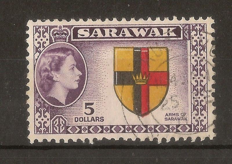 Sarawak 1957 $5 SG202 Fine Used Cat£23