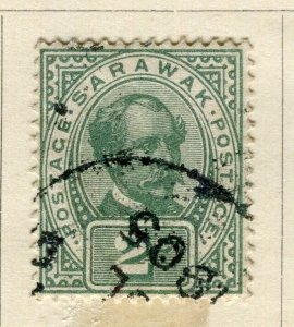 SARAWAK; 1899 classic C. Brooke issue fine used 2c. value