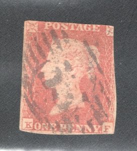 Great Britain, Scott #3     F,  Used,   CV $32.50  ....   2481291