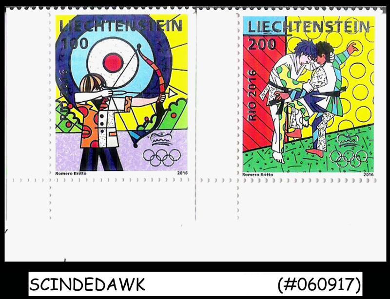 LIECHTENSTEIN - 2016 RIO OLYMPICS  2V SET  MINT NH