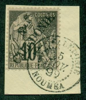 New Caledonia #24  Used On Piece  Scott $82.50