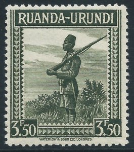 Ruanda-Urundi, Sc #82, 3.50fr MH