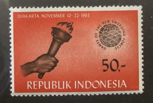 Indonesia 1963 Scott 615 MH - 50r, Games of the New Emerging Forces, Jakarta