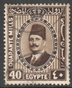 Egypt Scott 144, 1927 King Faud 40m used