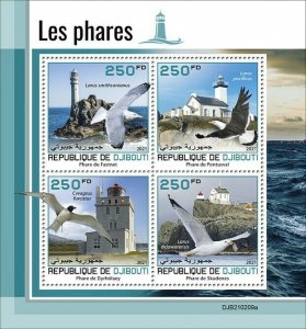 2021/05- DJIBOUTI - LIGHTHOUSES          4V complet set    MNH ** T