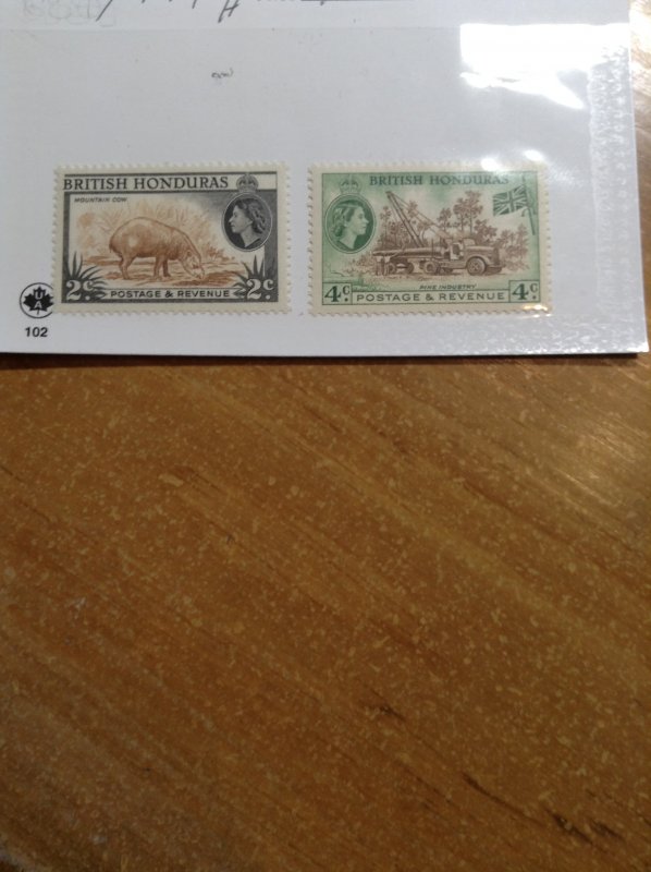 British Honduras  # 145/47  MH