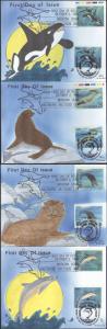 #2508-11 Sea Creatures Joint Nichols FDC Set