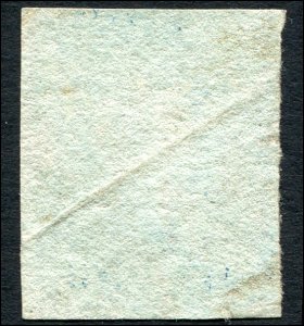 Great Britain - Scott #4 - 1841 QV 2d Blue - Used