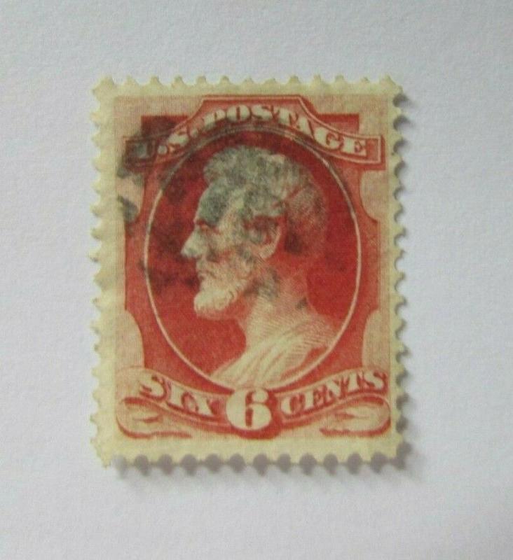 c1875 United States SC #148 ABRAHAM LINCOLN  Used 6 cent stamp