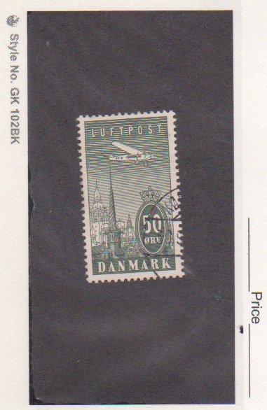 Denmark Stamp Scott # C9 Used Airplane