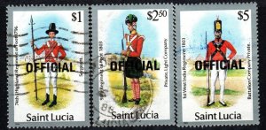 St Lucia #O24-6 F-VF Used CV $11.75 (X3388)