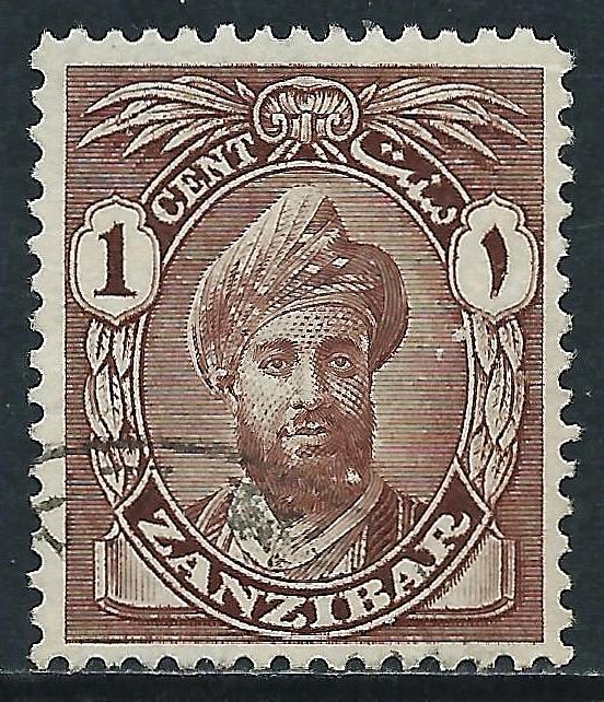 Zanzibar, Sc #184, 1c Used