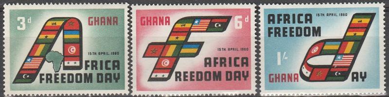 Ghana #75-7  MNH  (S467)