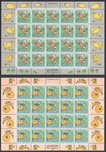 Liechtenstein Sc# 1097-1098 MNH Pane/20 1997 Europa