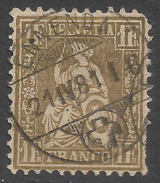 SWITZERLAND 50 USED CV120 P467-1