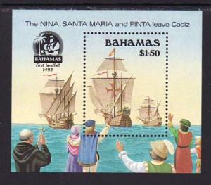 Bahamas Ships 692 Souvenir Sheet MNH VF  