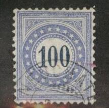 Switzerland Scott J8 used  1878 postage due tiny thin